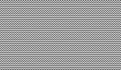 Poster - Seamless geometric pattern of black zigzag lines on a white background creating a modern and stylish design