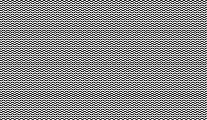 Poster - Wavy black lines interweaving seamlessly, generating dynamic textured graphic design background for digital and print media
