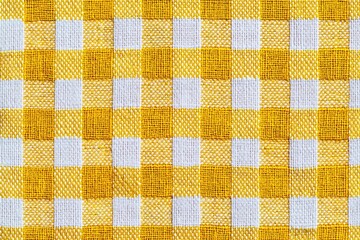 Fototapete - Checkered tablecloth texture