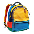 © Muqadasartwork - Colorful backpack school bag travel rucksack kids children's bookbag lightweight cute fashion style design on transparent background