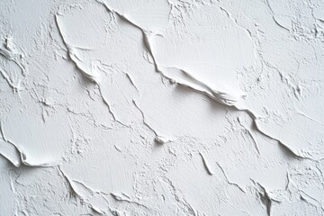 Aufkleber - white rough plaster wall texture closeup background abstract minimalistic surface cement concrete stucco painted gritty urban construction interior