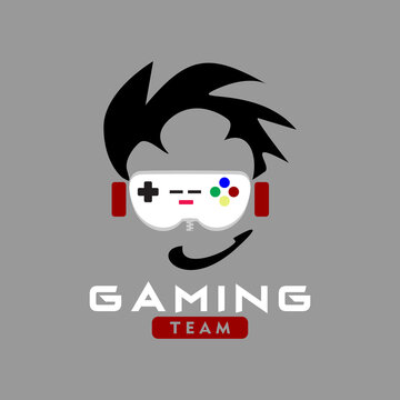 Joypad Logo And Gaming Text, Joypad vector illustration, perfect for logo, icon, team, etc.