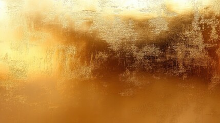 Poster - Golden Metallic Abstract Background Texture with Smooth Reflections and Brushed Surface in Minimalist Industrial Design Style
