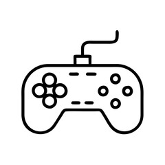Fototapete - Gamepad controller vector icon for console gaming and esports tournament design asset element