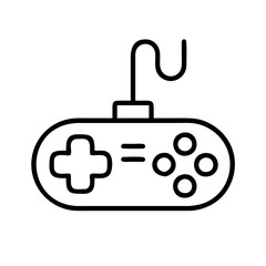 Fototapete - Retro wired game controller icon vector illustration for console gaming and entertainment design