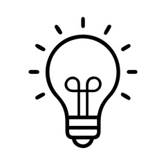 Poster - Light bulb icon vector illustration concept for idea innovation and inspiration design element vector