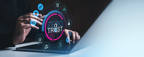 Poster - Cybersecurity concept with 