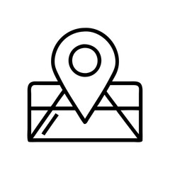 Poster - Find location on map with gps navigation pin pointer for travel and destination search guide