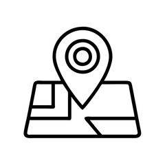 Poster - Find location map pointer icon vector gps navigation destination travel direction route marker