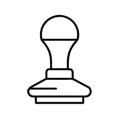 Poster - Rubber stamp vector icon illustration, office stamp, approved stamp, document stamp, ink stamp icon