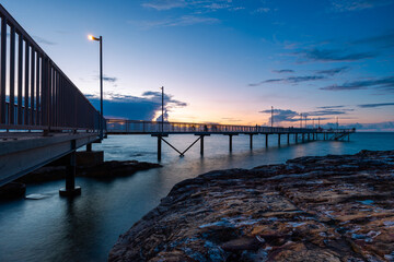 Wall Mural - Sunset view of Nightcliff jetty, Darwin, Australia.