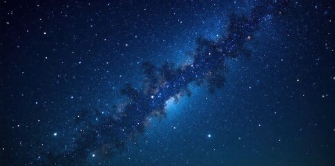 sparkling starry night with dense clusters of twinkling stars above a dark canvas, shine, cosmos
