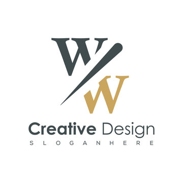 initial monogram logo with creative design.	
