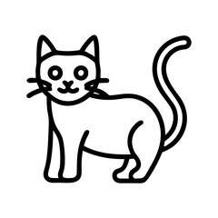 Poster - Cute cat vector illustration for pet lovers and animal themed designs, adorable feline artwork image