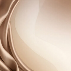 Poster - Silk Fabric Background: A luxurious expanse of flowing silk drapes elegantly across a neutral background, its gentle folds and lustrous texture create a sense of opulence and sophistication.