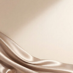 Poster - Ethereal Fabric: Elegant silk fabric drapes gracefully, bathed in soft light, creating a sense of luxurious softness and sophisticated style. 