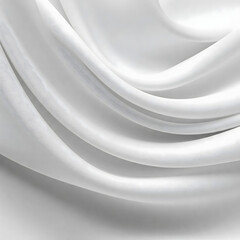Poster - Elegant Fabric: A close-up shot of a beautifully draped piece of fabric with soft curves and shadows, exuding sophistication and timeless beauty. 