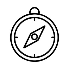 Poster - Compass navigation tool for direction finding and travel adventure exploration icon vector design
