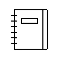Poster - Notebook icon vector illustration, sketch book, notepad, diary, journal, organizer, lined paper, note taking