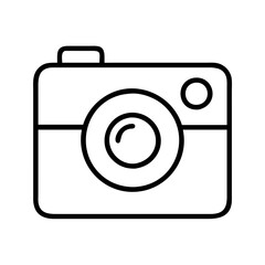 Poster - Camera icon photography equipment symbol photo lens digital picture snapshot image graphic art
