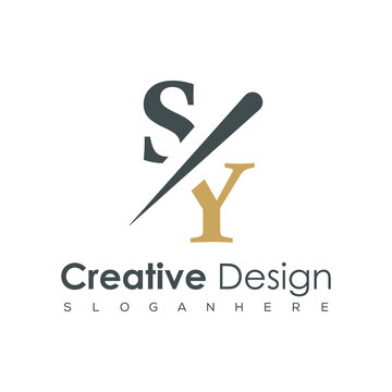 initial monogram logo with creative design.	

