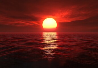 Wall Mural - sunset over the sea