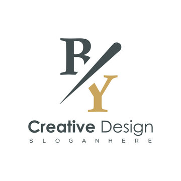 initial monogram logo with creative design.	
