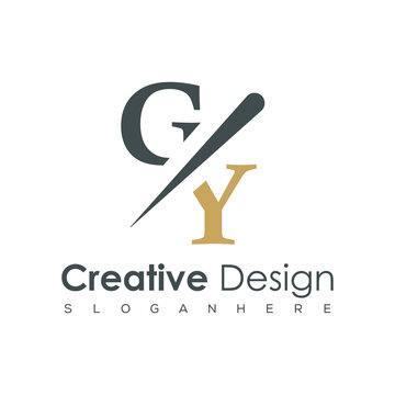 initial monogram logo with creative design.	
