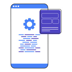 Mobile App Development Illustration
