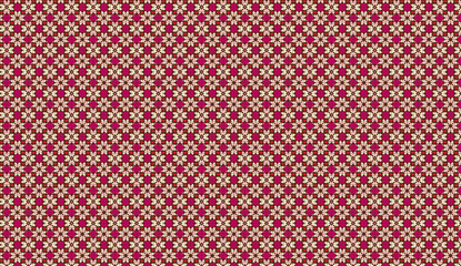 Poster - Pink and beige floral seamless pattern repeating design creating a textured background