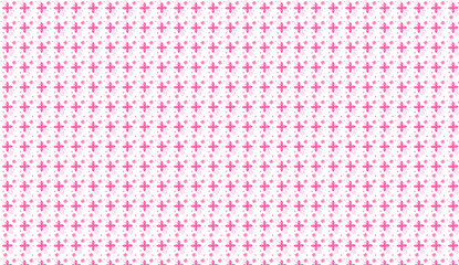 Poster - Pink floral cross pattern creating a beautiful and elegant wallpaper design