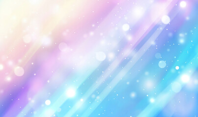 Poster - colorful abstract background with soft pastel hues, light bokeh effects, and diagonal streaks creati