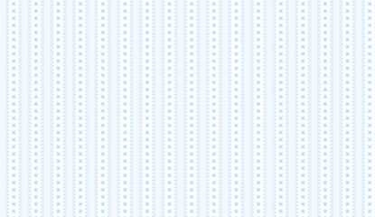 Poster - Delicate blue floral pattern decorating a seamless white background