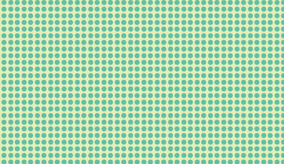 Poster - Light Green Polka Dot Pattern on Pastel Yellow Background