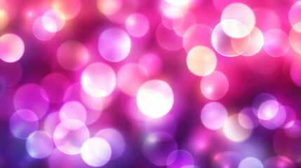 Poster - Vibrant, bokeh-filled backdrop of pink and purple tones