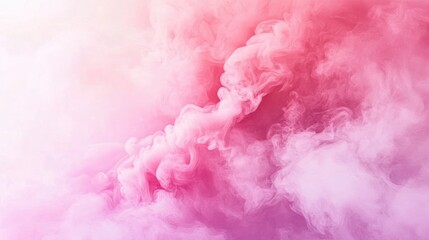 Poster - Abstract pink and white smoke