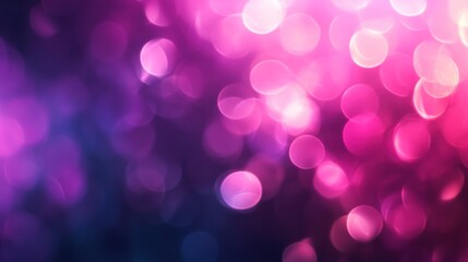 Poster - Abstract bokeh background with vibrant pink and purple hues