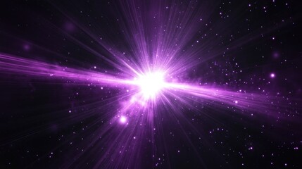 Aufkleber - Cosmic explosion of vibrant purple light