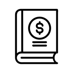 Poster - Book with Dollar Symbol Icon Representing Financial Education and Investment