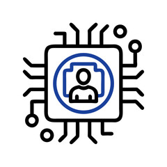 Aufkleber - circuit-badge-icon-representing-digital-identity