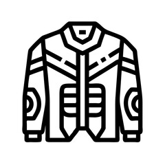 Poster - Futuristic Jacket Icon Representing Sci-Fi Fashion and High-Tech Apparel