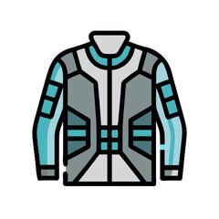 Poster - Futuristic Jacket Icon Representing Sci-Fi Fashion and High-Tech Apparel