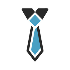 Poster - Necktie Icon Representing Formal Men's Wear and Business Attire