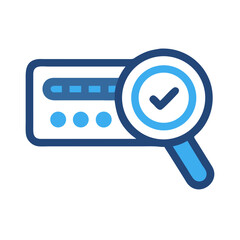 Fototapete - Password Search Icon Representing Credential Recovery and Secure Access Retrieval