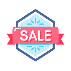 Aufkleber - Sale Badge Icon Representing Promotional Offer and Discount Marketing