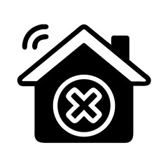 Leinwandbilder - Smart Home with Gear Icon Representing Home System Automation and Configuration