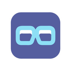 Poster - Square Glasses Icon Representing Modern Eyewear and Vision Accessory