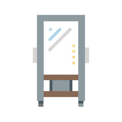 Poster - Standing Mirror Icon Representing Dressing Room and Fashion Fitting Accessory