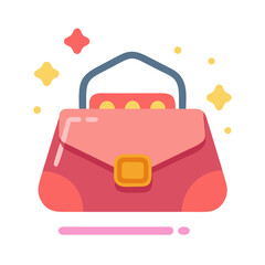 Poster - Stylish Purse Icon Representing Women's Accessories and Fashion Essentials