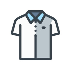 Poster - T-Shirt Icon Representing Casual Wear and Everyday Clothing Style
